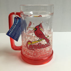 ST. LOUIS CARDINALS OFFICIAL MLB 16OZ CRYSTAL FREEZER MUG