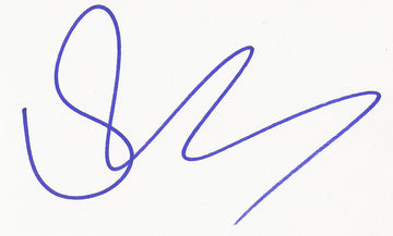 STING SIGNED 3x5 INDEX CARD COA AUTHENTIC