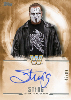 2017 Topps Undisputed WWE Sting Authentic Autograph #45/99