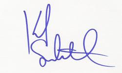 KIEFER SUTHERLAND SIGNED 3x5 INDEX CARD COA AUTHENTIC