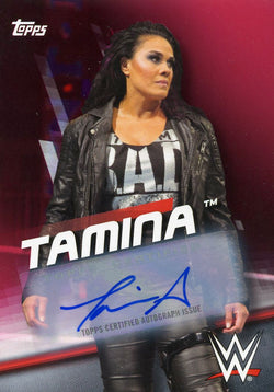 2017 Topps WWE Tamina Authentic Autograph #16/25