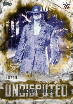 2018 Topps WWE Undisputed Gold Undertaker #08/10