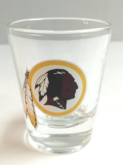 WASHINGTON REDSKINS OFFICIAL NFL 2OZ SHOT GLASS