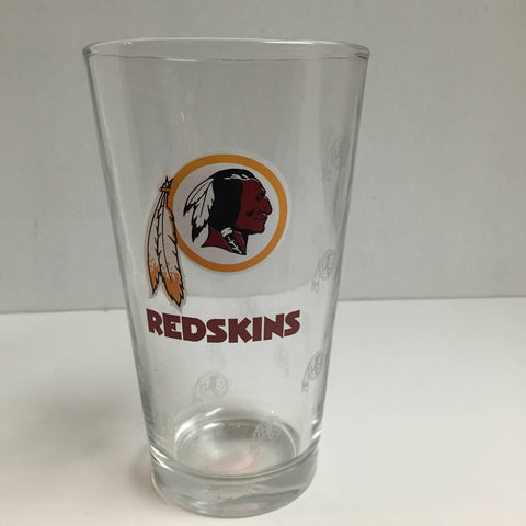 WASHINGTON REDSKINS OFFICIAL NFL 16OZ PINT GLASS