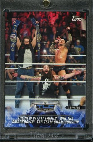 2018 Topps WWE Road to Wrestlemania #1/1 The New Wyatt Family Blank Back