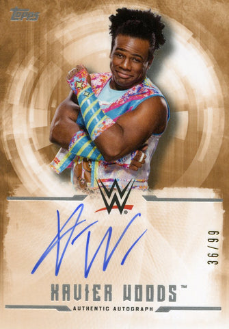 2017 Topps Undisputed WWE Xavier Woods Authentic Autograph #36/99