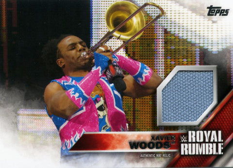 2016 Topps WWE Xavier Woods Royal Rumble 2016 Authentic Mat Relic #064/399