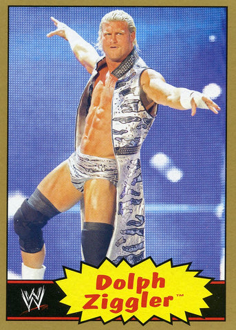 2012 Topps WWE Heritage Dolph Ziggler Gold Border /10