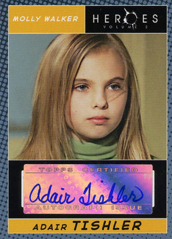 TOPPS HEROES Volume 2 Adair Tishler Authentic Autograph