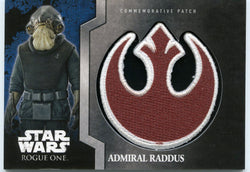 Topps Star Wars Rogue One Commemorative Patch Admiral Raddus  4 of 13