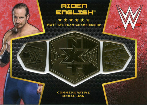 2017 Topps WWE Aiden English Commemorative Medallion #1/1