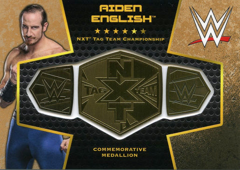 2017 Topps WWE Aiden English Commemorative Medallion #07/99