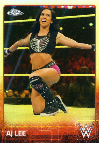 2015 Topps Chrome Refractor AJ Lee #2