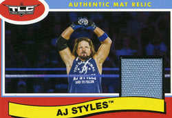 2018 Topps WWE AJ Styles Authentic Mat Relic #137/299