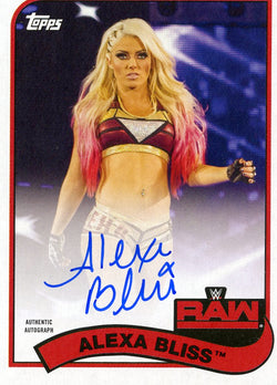 2018 Topps WWE Alexa Bliss Authentic Autograph #74/99