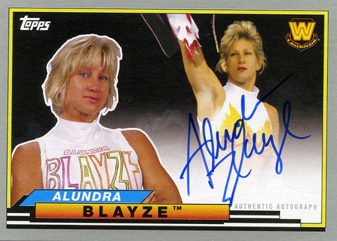 2018 Topps WWE Alundra Blayze Authentic Autograph #10/25