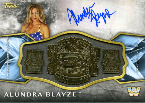 2017 Topps Legends of WWE Autograph WWE Women's Championship Alundra Blayze #22/50