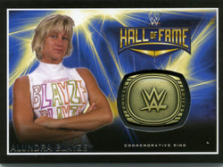 2016 Topps WWE Alundra Blayze Hall of Fame Commemorative Ring #066/299