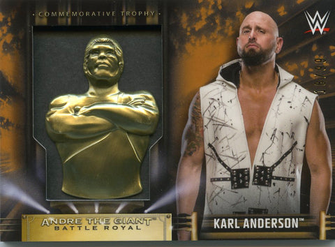 2019 Topps WWE Karl Anderson Andre the Giant Battle Royal Commemorative Trophy