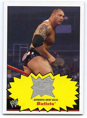 2012 TOPPS WWE HERITAGE BATISTA AUTHENTIC RELIC CARD