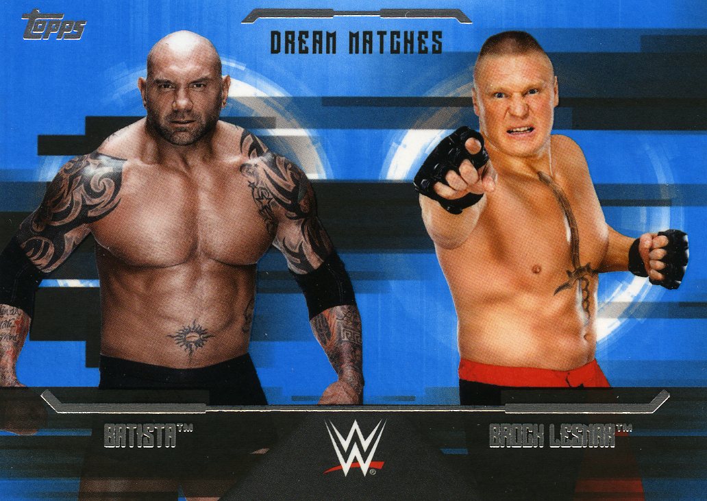 2017 Topps WWE Undisputed Base Batista Vs. Brock Lesnar