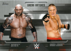 2017 Topps WWE Undisputed Silver Batista Vs. Brock Lesnar