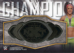 2018 Topps WWE Bayley Commemorative Commemorative Championship Plate #063/199
