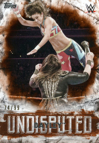 2018 Topps WWE Undisputed Orange Bayley #74/99