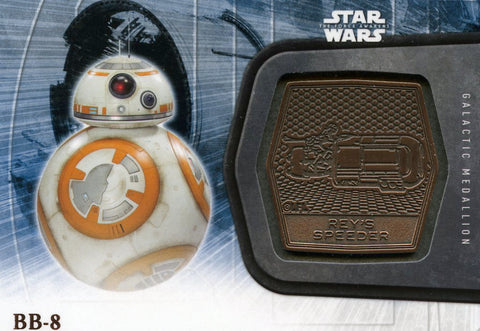 2016 STAR WARS THE FORCE AWAKENS SERIES 2 MEDALLION BRONZE #15 BB-8