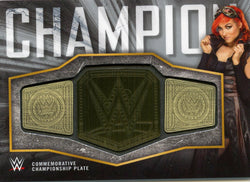 2018 Topps WWE Becky Lynch Commemorative Commemorative Championship Plate #23/50