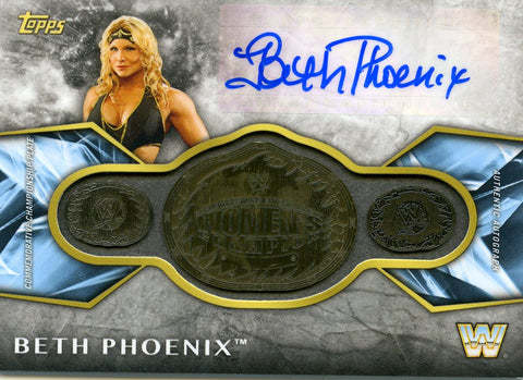 2017 Topps Legends of WWE Autograph WWE Women's Championship Beth Phoenix #17/50