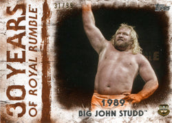 2018 Topps WWE Undisputed Orange 1989 Big John Studd 30 Years of Royal Rumble #31/99