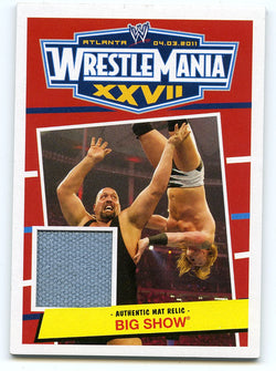 2012 TOPPS WWE HERITAGE WRESTLEMANIA XXVII BIG SHOW MAT RELIC