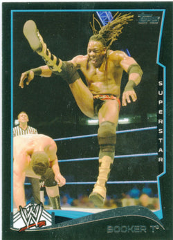 2014 Topps WWE Booker T Black Parallel Card #59