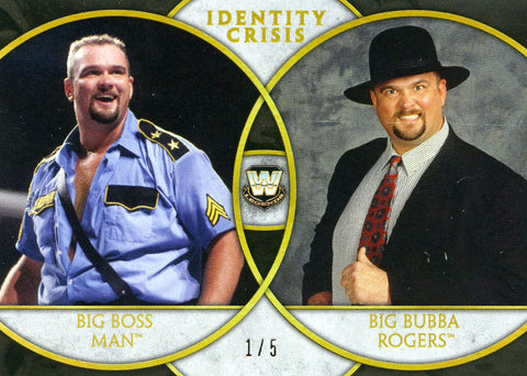 2018 Topps WWE Legends Identity Crisis Big Boss Man Black #1/5