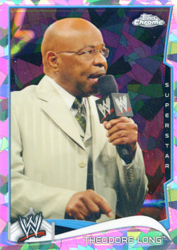 2014 Topps Chrome WWE Theodore Long Atomic Refractor Parallel Card #88