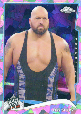 2014 Topps Chrome WWE Big Show Atomic Refractor Parallel Card #58
