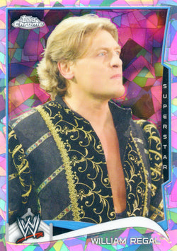 2014 Topps Chrome WWE William Regal Atomic Refractor Parallel Card #95