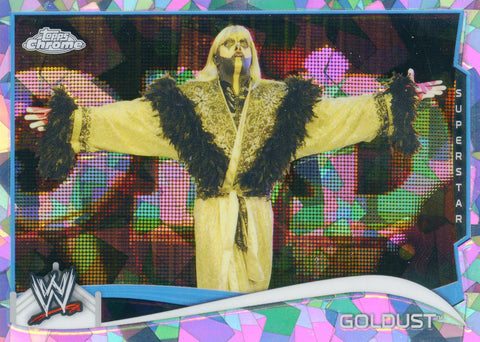 2014 Topps Chrome WWE Goldust Atomic Refractor Parallel Card #78