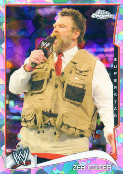 2014 Topps Chrome WWE Zeb Colter Atomic Refractor Parallel Card #53