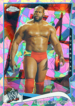 2014 Topps Chrome WWE Ezekiel Jackson Atomic Refractor Parallel Card #67