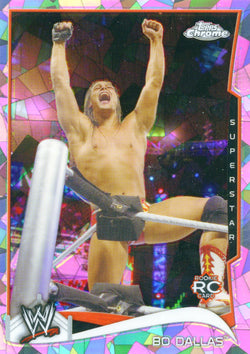 2014 Topps Chrome WWE Bo Dallas Atomic Refractor Parallel Card #4