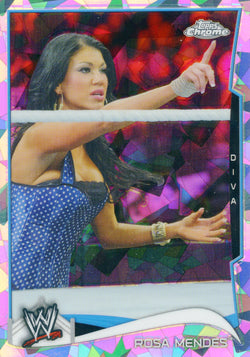 2014 Topps Chrome WWE Rosa Mendes Atomic Refractor Parallel Card #85