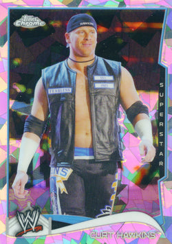 2014 Topps Chrome WWE Curt Hawkins Atomic Refractor Parallel Card #63