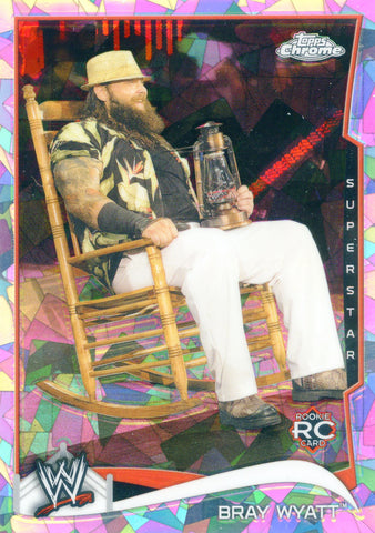 2014 Topps Chrome WWE Bray Wyatt Atomic Refractor Parallel Card #6