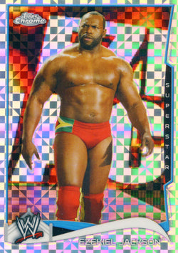 2014 Topps Chrome WWE Ezekiel Jackson Xfractor Parallel Card #67