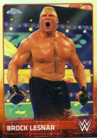 2015 Topps Chrome Refractor Brock Lesnar #12