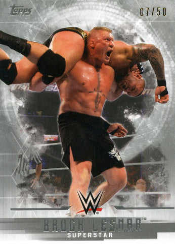 2017 Topps WWE Undisputed Silver Brock Lesnar