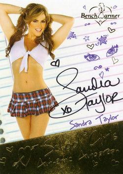 2014 Bench Warmer Sandra Taylor School Girls Authentic Autograph