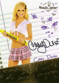 2014 Bench Warmer Casey Durkin School Girls Authentic Autograph